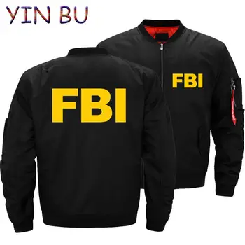 Куртка FBI United States FBI Shield, мужская куртка-бомбер, пальто Ma1, толстая ветровка, воздушный пилот, мужские военные парки-авиаторы, одежда