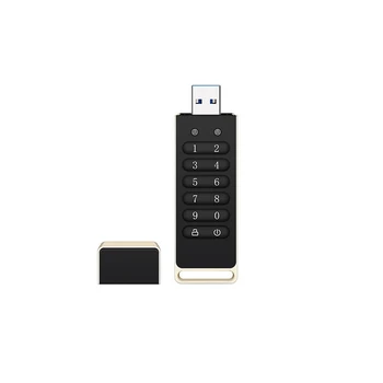 Защищенный USB-накопитель, зашифрованный флэш-накопитель USB, аппаратный пароль, карта памяти с клавиатурой, флэш-диск USB 3.0, черный