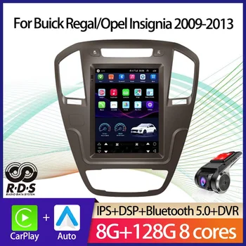 Для Buick Regal/Opel Insignia 2009-2013 Автомобильный GPS-навигатор в стиле Android Tesla, автомагнитола, стерео, мультимедийный плеер с BT WiFi