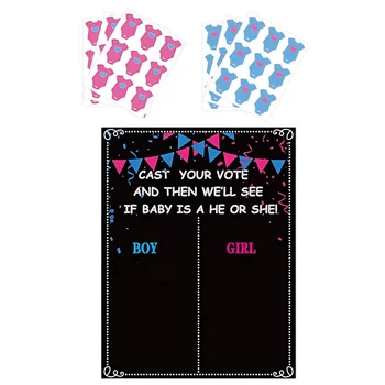 Наклейки для мальчиков Играйте на вечеринке Используйте Красивую аппликацию Наклейки для команды для девочек Бумажное голосование Прекрасный пол Ребенок в душе Ребенок