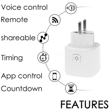 Умная розетка Apple Homekit EU Plug 16A WiFi настенная розетка Электрическая розетка Умный дом Siri Control