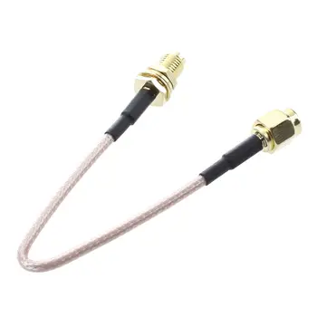 SMA женский SMA мужской кабель для подключения антенны F / M адаптер черный + золотой
