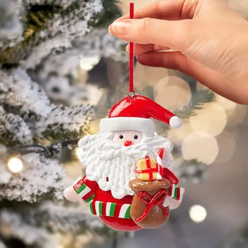 Украшения для Рождественской елки, винтажные рождественские украшения, Мини-рождественские украшения из полимерной глины для Снеговика, Подвеска для рождественской елки