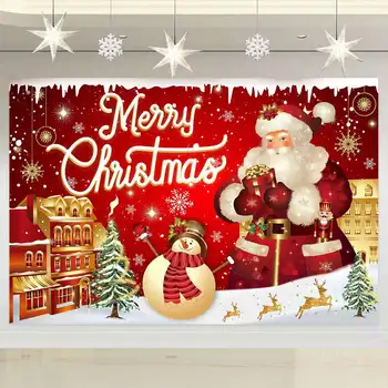 Рождественский Фон Веселые Рождественские Украшения Для Дома 2023 Navidad Noel Kerst Natal Xmas Decor Новогодние Подарки 2024