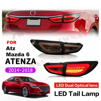 Задний фонарь автомобиля для Mazda ATENZA 2014 2015 2016-2018 Светодиодные задние фонари, модификация указателя поворота, Аксессуар для ночника