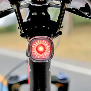Светодиодный задний фонарь Задний фонарь велосипеда Usb Перезаряжаемый Задний фонарь велосипеда с датчиком тормоза Сигналом поворота Водонепроницаемый Защитный светодиод для Mtb