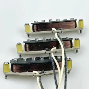 Однокатушечные звукосниматели SSS ручной работы '57 /'62 Alnico 5 copper WireStrat Звукосниматели, спроектированные заново для гитары ST.