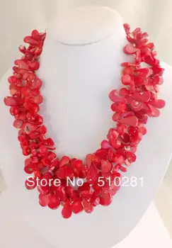 Ожерелье из красных коралловых лепестков для африканской свадьбы, вечеринки 20 