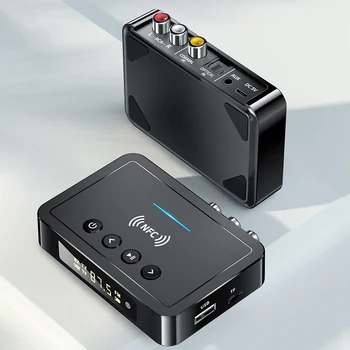 Приемник-передатчик Bluetooth 5.0 FM, громкая связь, аудио Стерео AUX разъем 3,5 мм, RCA Оптический беспроводной адаптер Bluetooth