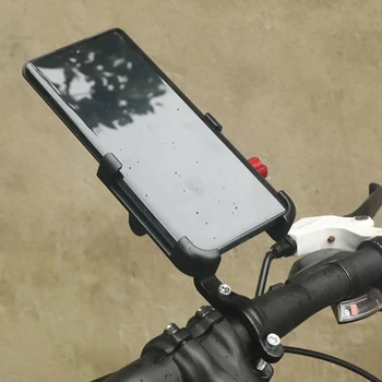 Велосипедный кронштейн для мобильного телефона Универсальный держатель мобильного телефона с возможностью поворота на 360 ° для круглых рулей Диаметром 22-32 мм