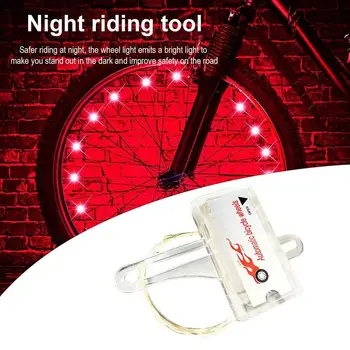 3 режима водонепроницаемых велосипедных колесных фонарей, декоративные велосипедные спицевые фонари с батарейным питанием для ночной езды