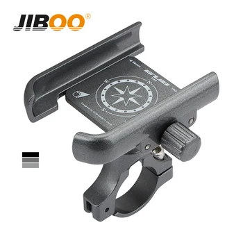 Велосипедный держатель для телефона JIBOO Из алюминиевого сплава с вращением на 360 °, MTB Велосипед, мобильная поддержка, Мотороллеры, Держатель для телефона, Аксессуары для велоспорта