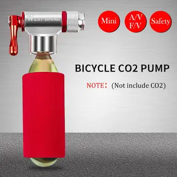 Мини велосипедный насос WEST BIKING Алюминиевый MTB CO2 для баскетбола футбола