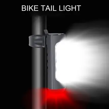 Задний фонарь для велосипеда Сверхяркий перезаряжаемый задний фонарь для велосипеда с высокой яркостью, несколько режимов, водонепроницаемый задний фонарь для велосипеда Ipx4