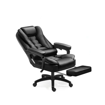 Офисное кресло босса, эргономичное компьютерное игровое кресло, сиденье для интернет-кафе, Домашнее откидывающееся семиточечное массажное кресло с подставкой для ног