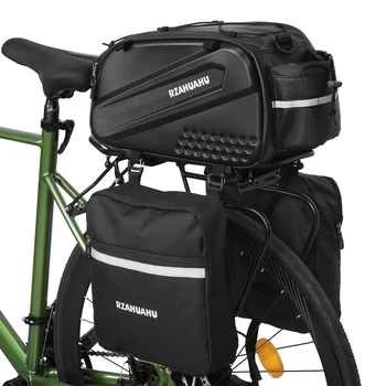 Сумка для велосипеда на заднее сиденье Сумка для багажника велосипеда Водонепроницаемая сумка для переноски велосипеда Сумка для велосипеда с боковой сумкой Велосипедная сумка для багажа