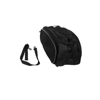 Задняя сумка для хранения велосипеда Большой емкости, крепление для велосипедов, велосипедная сумка, карман для верховой езды, органайзер для бутылок с водой, черный