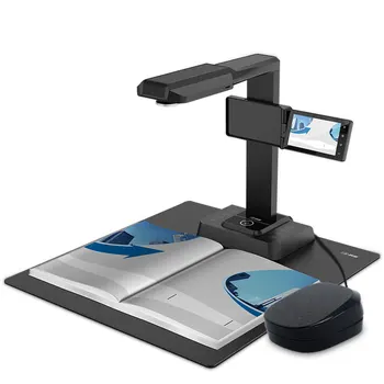 Высокоскоростная документ-камера 20MP HD, сканер для выравнивания книг, Визуализатор, Обучающий презентатор с экраном предварительного просмотра