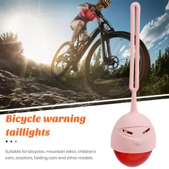 Водонепроницаемый велосипедный фонарь с высокой яркостью перезаряжаемого светодиодного заднего фонаря для велосипеда, Водонепроницаемая мини-лампа безопасности спинки заднего сиденья для велосипеда