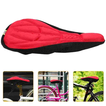 Чехол для велосипеда, удобная подушка для седла, протектор для шоссейных велосипедов, катания на горных велосипедах (красный)