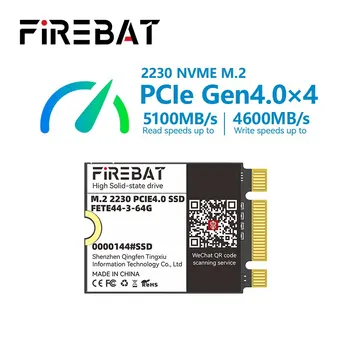 FIREBAT SSD PCIE4.0 2230 Gen4 M.2 512 ГБ 1 ТБ 2 ТБ NVME Внутренний Твердотельный Накопитель PCIe для Steam Deck Microsoft Surface ProX