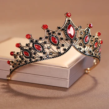 Itacazzo Свадебные головные уборы Красного цвета, женские изысканные вечерние короны, Диадемы