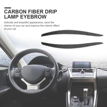 Накладка для бровей на веко фары из углеродного волокна, наружная крышка фары, наклейка для бровей, наклейка-деколь для BMW E92 E93