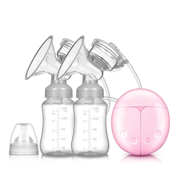 Двусторонний электрический молокоотсос для матери и ребенка, Бесшумный Автоматический доильный аппарат для всасывания груди