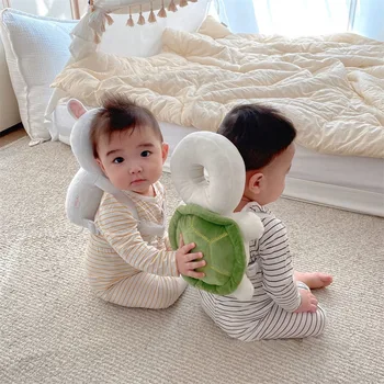 Защита головы малыша от 1 до 3 лет, подушка безопасности для спины, предотвращающая травму мультяшных подушек безопасности Angel Bee, Милая подушка для кормления