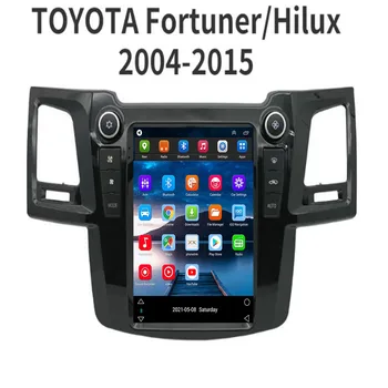 Экран Tesla 128G для TOYOTA Fortuner HILUX SW4 Revo 2005-2015 Android-радио Автомобильный мультимедийный плеер GPS-навигация Android Auto