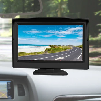 5-Дюймовый Автомобильный Дисплей TFT-LCD Автомобильный Монитор 16:9 Бортовой Монитор 800 *480P для Грузовых Автомобилей, Прицепов, Автомобильных Аксессуаров