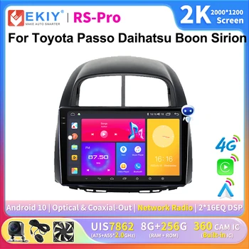 EKIY 2K Экран CarPlay Радио Для Toyota Passo Daihatsu Boon Sirion Subaru Android Auto 4G Автомобильный Мультимедийный GPS Плеер Авторадио