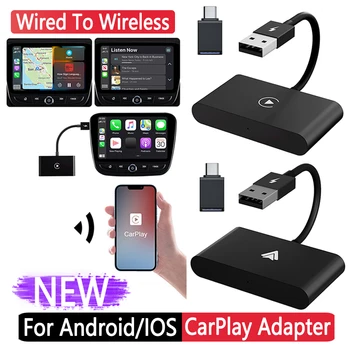 Беспроводной адаптер CarPlay для Android/ Apple WIFI 2,4 ГГц 5 ГГц с подключением к беспроводной сети Carplay Bluetooth 5,0 Низкое энергопотребление