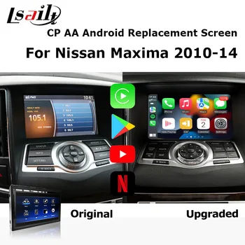 7-дюймовый сменный экран Android для Nissan Maxima, Skyline, 370GT IPS HD-экран в комплекте Google Play, беспроводной CP AA