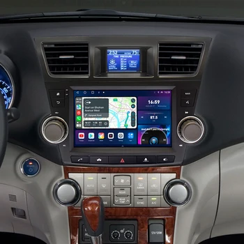 Tesla Style 13,1/12,5 дюймов 2K QLED Экран Для Toyota Highlander 2 Kluger XU40 2007-2013 Android GPS Мультимедийное Автомобильное Радио Стерео
