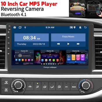 10-дюймовый автомобильный MP5-плеер Android Auto Wireless Carplay Bluetooth 4.1, Автомобильное радио, Мультимедийная камера заднего вида, Автомобильные Аксессуары