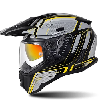 Мужской шлем для мотокросса, красивые мотоциклетные шлемы с полным лицом, HD-объектив, шлем для гонок на педалях, Съемный мульти-стиль, высококачественный шлем