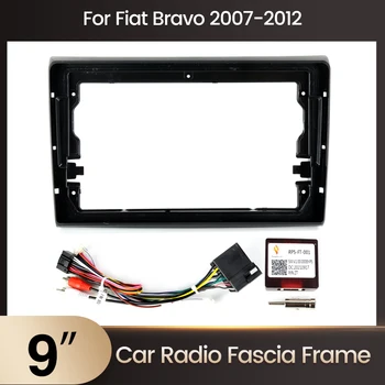 9-дюймовая рама для Fiat Bravo 2007 2008 2009 2010 2011 2012 Провода платы управления CANBUS Стерео панель приборной панели Установка