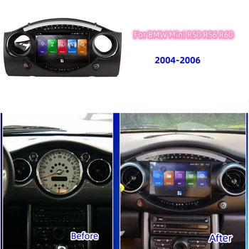 Автомобильное Радио для BMW Mini R50 R56 R60 2004 2005 2006 CarPlay Android Автоматическая GPS Навигация DVD Мультимедийный Плеер Стерео 4G Wifi