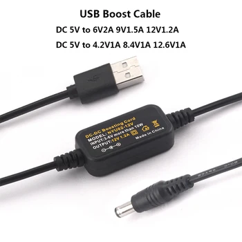 USB Адаптер питания Boost Line Кабель постоянного тока от 5 В до 6 В 2A 9 В 1,5 А 12 В 1,5А 4,2 В 8,4 В 12,6 В Повышающий преобразователь 4,0*1,7 мм 3,5*1,35 мм 5,5*2,5 мм