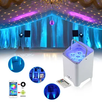 беспроводная световая панель dj для свадебной сцены с водонепроницаемым светодиодом на батарейках