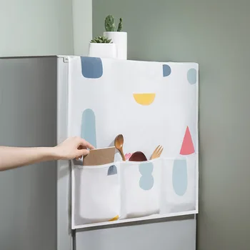 Пылезащитный чехол для холодильника с сумкой для хранения, Многоцелевой чехол для бытовой стиральной машины с принтом, текстиль для дома