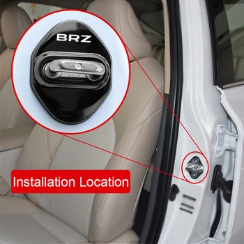 Для 2ШТ крышка дверного замка автомобиля Защищает автомобильные аксессуары для SUBARU BRZ brz 2022 2023 Автомобильная наклейка