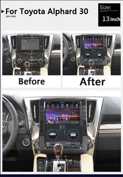 Для Toyota Alphard 30 Vellfire 30 2015-2020 Android Автомобильный Радиоприемник 2Din Стереоприемник Авторадио Мультимедийный Плеер GPS Навигатор