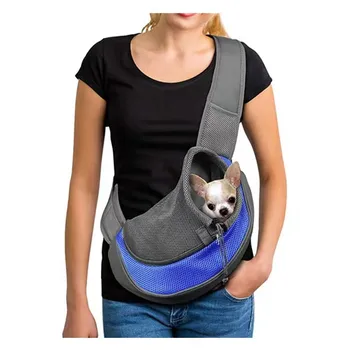 Переноска для домашних собак и кошек, Дышащая безопасная для путешествий сумка-слинг, Щенок, котенок, Уличная сетчатая Оксфордская Одноместная комфортная сумка, сумка-тоут