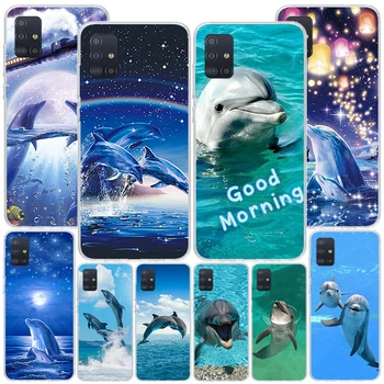 Океанское животное Милый Дельфин Phnoe Чехол для Samsung Galaxy A51 A50S A71 A70 A41 A40 A31 A30 A21S A20S A10S A21S A6 A7 A8 A9 Чехол C
