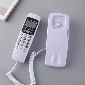 Проводной Телефон B666 Маленький Проводной Стационарный Повторный Набор Номера С ЖК-дисплеем Домашний Офисный Телефон Фиксированный Стационарный 896C