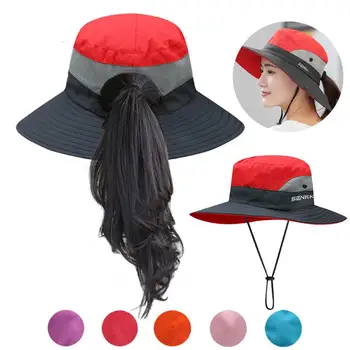 Моющаяся шляпа с защитой от ультрафиолета, не выцветающая походная шляпа, сетчатый дышащий солнцезащитный козырек для рыбалки на открытом воздухе, шляпа для защиты от солнца