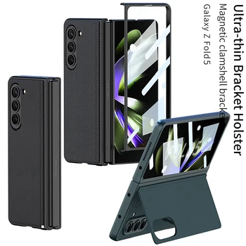 Пластиковый чехол для Samsung Galaxy Z Fold 5 4 Fold5 Fold4 5G Держатель Противоударный жесткий чехол