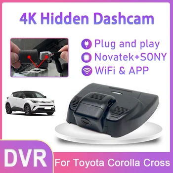 Автомобильный Видеорегистратор Для Toyota Corolla Cross 2022 2023 4K Dash Cam HD 2160P Driving Recorder Ночного Видения Высокого Качества, Подключи и играй Видеорегистратор